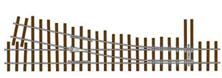 Micro Engineering 14-404 On30 Flex-Track(TM) Turnout - Code 83 #5 -- Right Hand