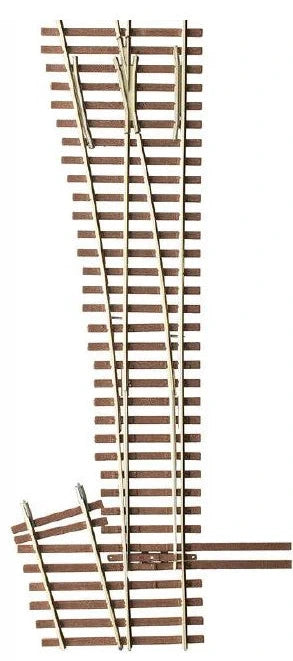 Micro Engineering 14-716 HO Code 83 Ladder Track System Turnout -- #5d Left-Hand Intermediate Ladder