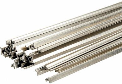 Micro Engineering 17-100 Nonweathered Nickel Silver Rail - 3' Long Pieces pkg(33) -- Code 100