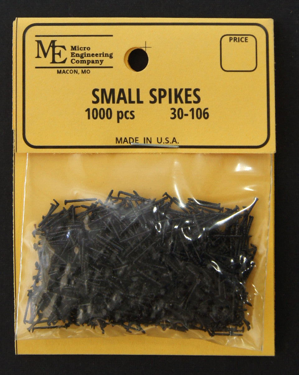 Micro Engineering 30-106 Blackened Metal Spikes -- Small