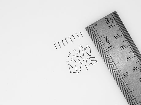 Micro Engineering 30-108 N Blackened Metal Spikes -- Micro 3/16" Long pkg(1000)