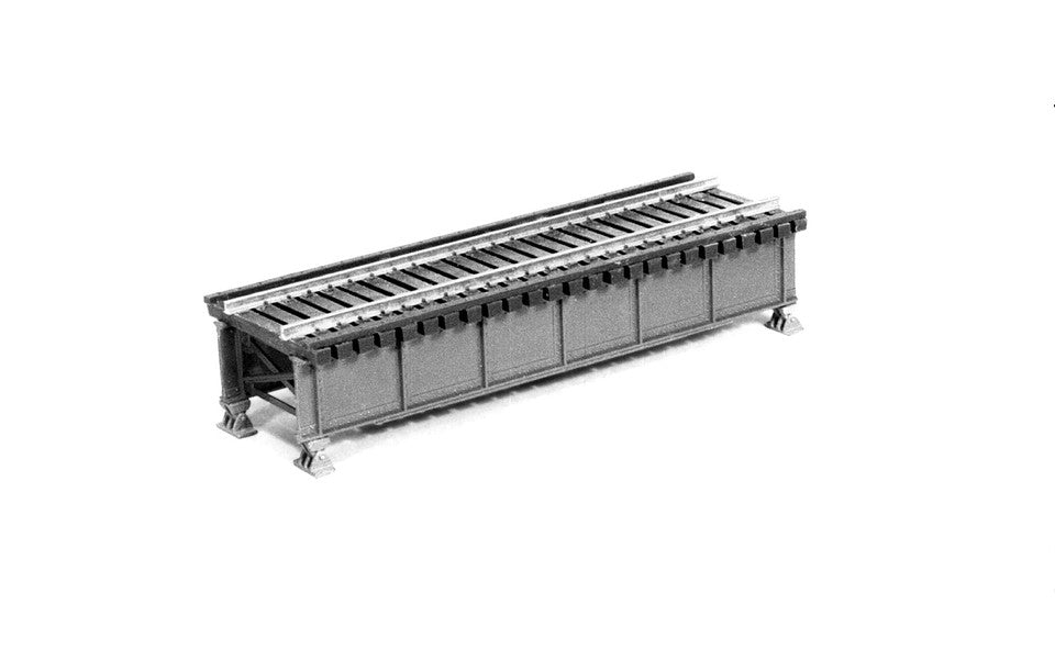 Micro Engineering 75-502 HO Deck-Girder Bridge w/Open Deck -- Kit - 30' Scale Feet Long (Actual: 4-1/8 x 1-3/8" 10.5 x 3.5cm)