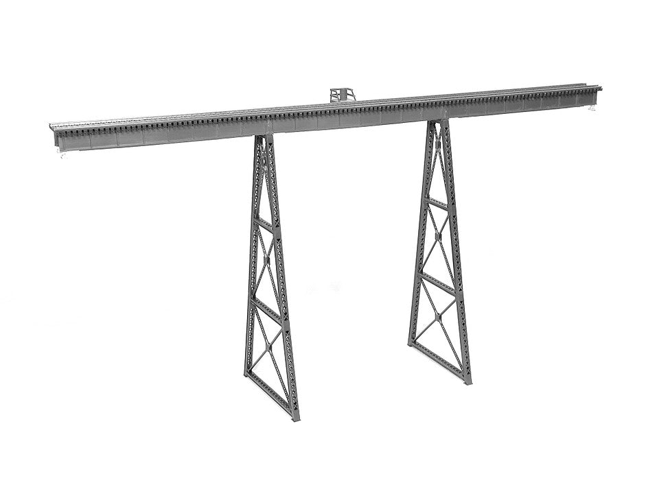 Micro Engineering 75-513 HO Tall Steel Viaduct Kit -- 150' Long w/Bents