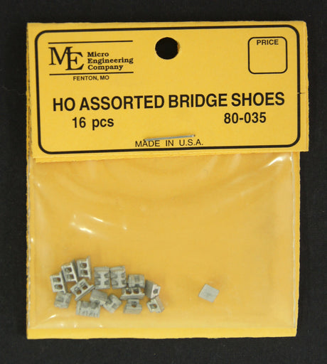 Micro Engineering 80-035 HO ASSORTED BRIDGE SHOES (16)