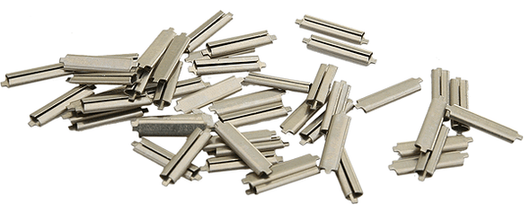 Micro Engineering 26-040 Nickel-Silver Rail Joiners -- Code 40 pkg(20)
