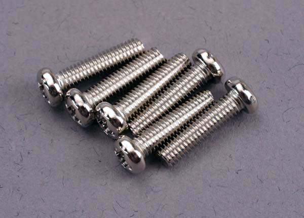 Traxxas 2561 Screws, 3x12mm roundhead machine (6) - TRA2561