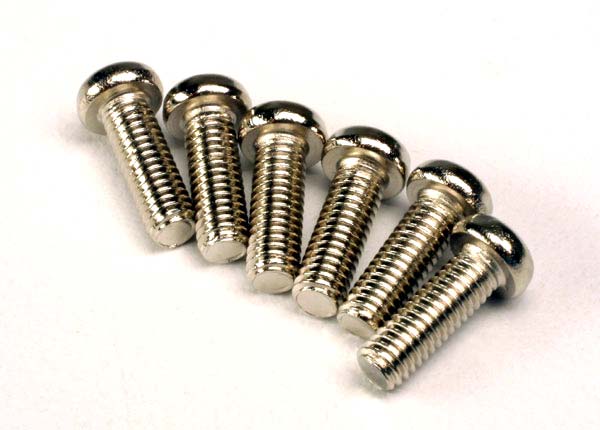 Traxxas 2562 Screws, 2.6x8mm roundhead machine (6) - TRA2562