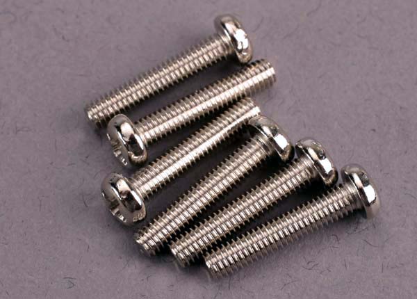Traxxas 2563 Screws, 3x15mm roundhead machine (6) - TRA2563