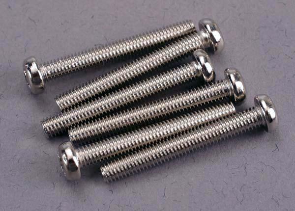Traxxas 2567 Screws, 3x23mm roundhead machine (6) - TRA2567