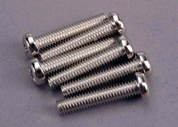 Traxxas 2570 Screws, 4x20mm roundhead machine (6) - TRA2570
