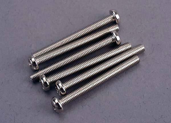 Traxxas 2572 Screws, 3x30mm roundhead machine (6) - TRA2572
