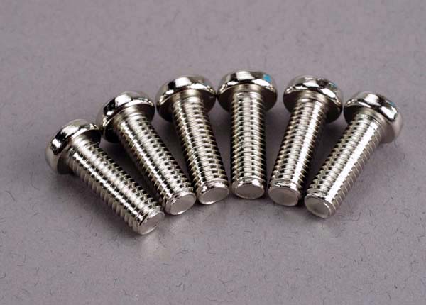 Traxxas 2574 Screws, 5x15mm roundhead machine (6) - TRA2574