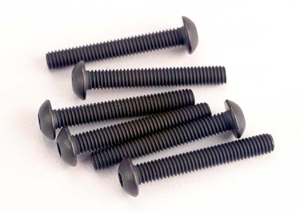 Traxxas 2580 Screws ,  3x20mm button-head machine (Hex drive) (6) - TRA2580