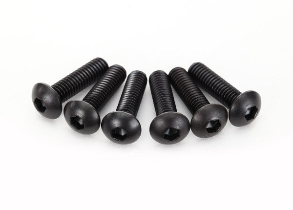 Traxxas 2594 Screws, 4x15mm button-head machine (Hex drive) (6) - TRA2594