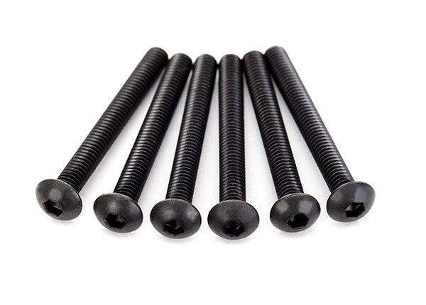 Traxxas 2598X Screws, 4x30mm button-head machine (Hex drive) (6) - TRA2598X