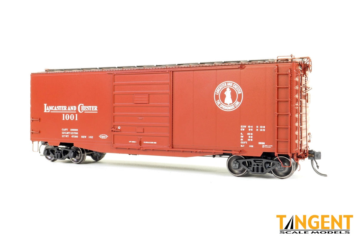 Tangent HO Lancaster & Chester (L&C) Delivery 1-1952 40′ PS-1 9' Door Boxcar - #1019