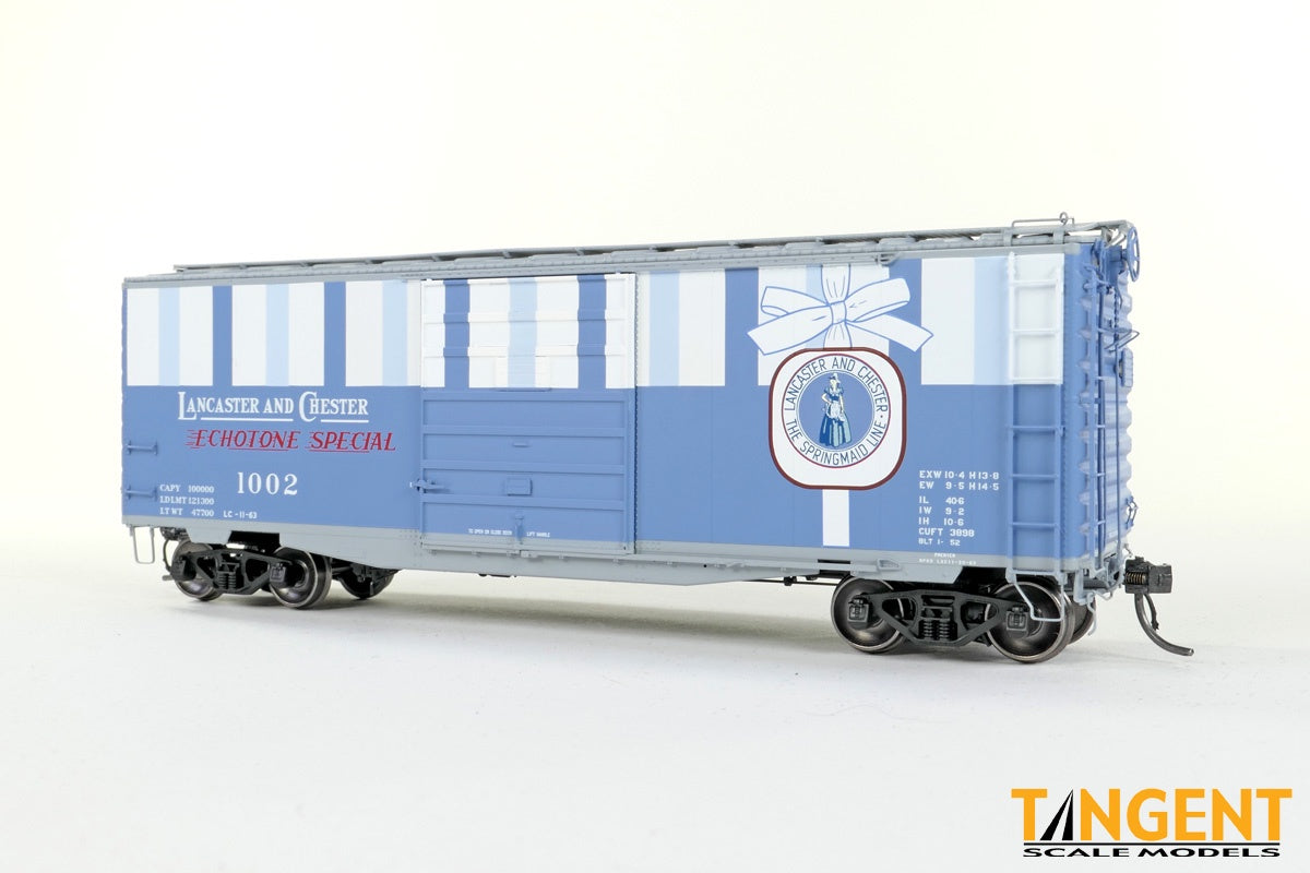 Tangent HO Lancaster & Chester (L&C) Echotone Special 1963+ 40′ PS-1 9' Door Boxcar - #1002