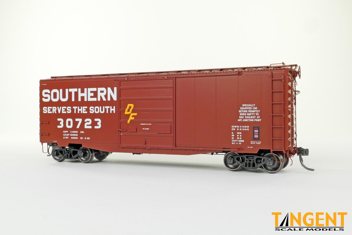 Tangent HO Southern (SOU) Serves the South Repaint 1965+ 40′ PS-1 9' Door Boxcar - #30705