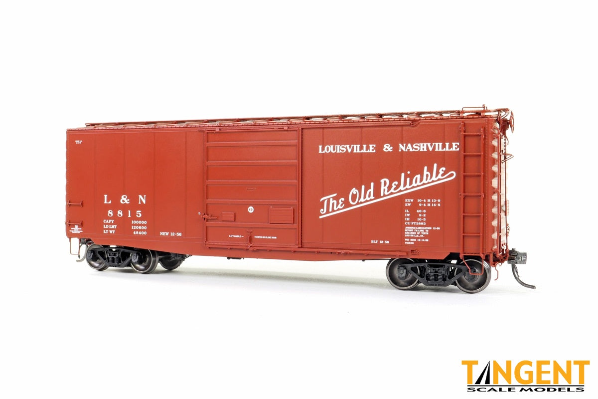 Tangent HO Louisville and Nashville (L&N) Delivery 12-1956 40′ PS-1 9' Door Boxcar - #8993