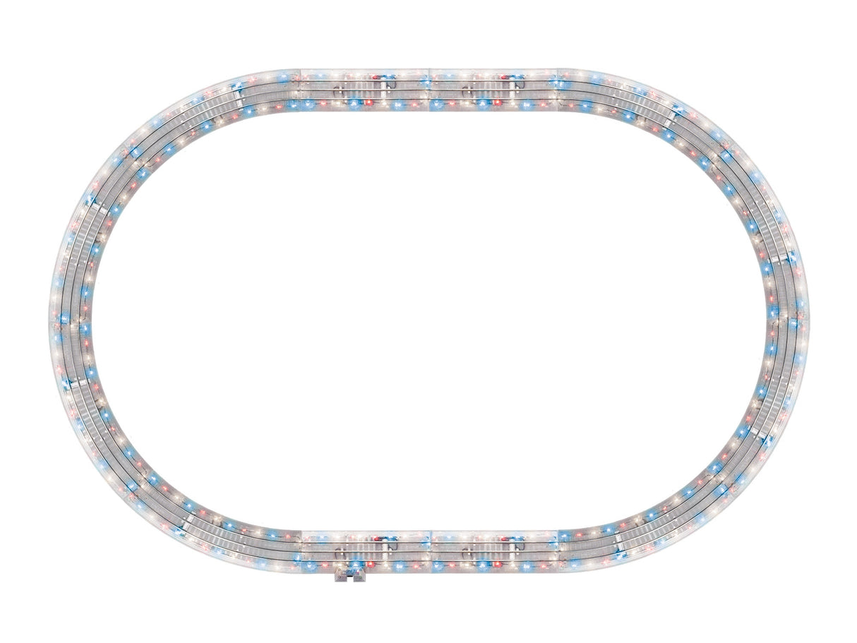 Lionel 2625030 O RTR Patriotic Lighted FasTrack 40 x 60 Oval Track Pack