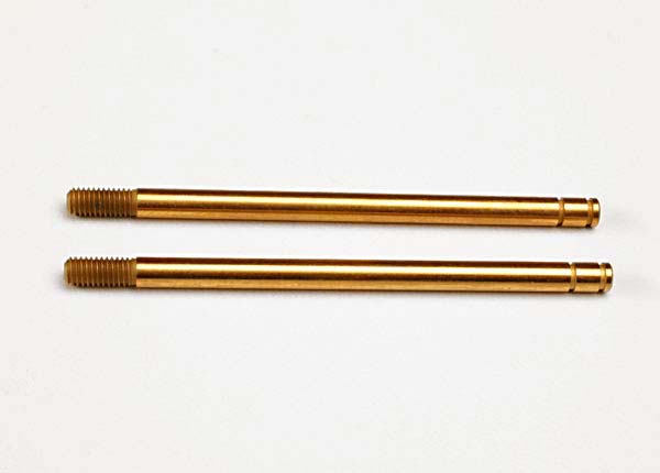 Traxxas 2656T Shock shafts, hardened steel, titanium nitride coated (xx-long) (2) - TRA2656T