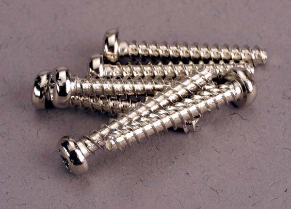 Traxxas 2678 Screws ,  3x20mm roundhead self-tapping (6) - TRA2678