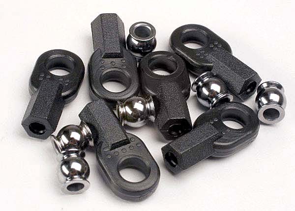 Traxxas 2742 Rod ends, long (6)/ hollow ball connectors (6) - TRA2742