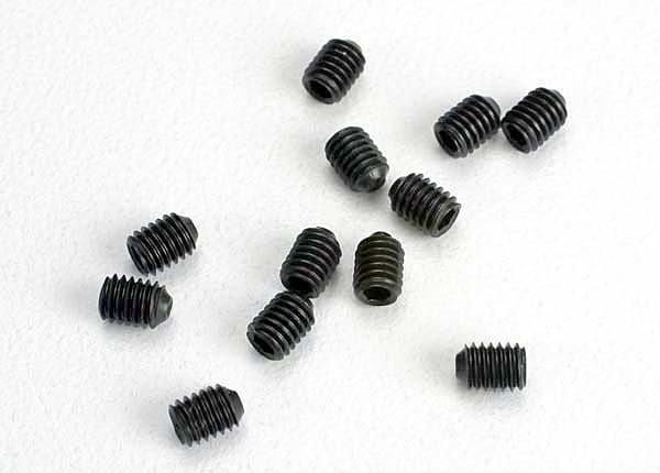 Traxxas 2743 Set (grub) Screws, 3mm hardened (12) - TRA2743