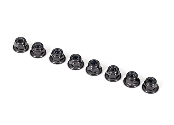 Traxxas 2744X NUTS 3MM NYLON LOCKING BLACK - TRA2744X
