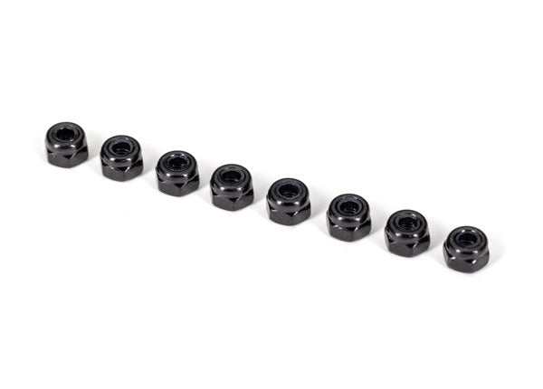 Traxxas 2745X NUTS 3MM NYLON LOCKING BLACK - TRA2745X
