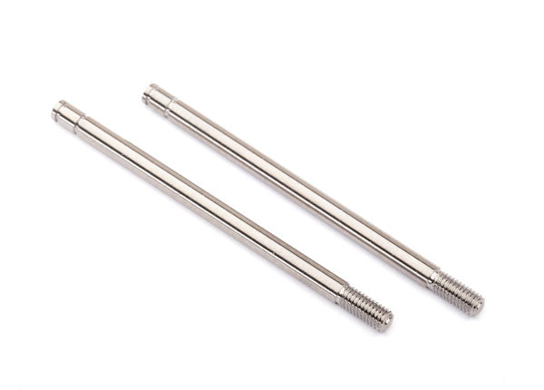 Traxxas 2765 Shock shafts, steel, chrome finish (X-long) (2) - TRA2765