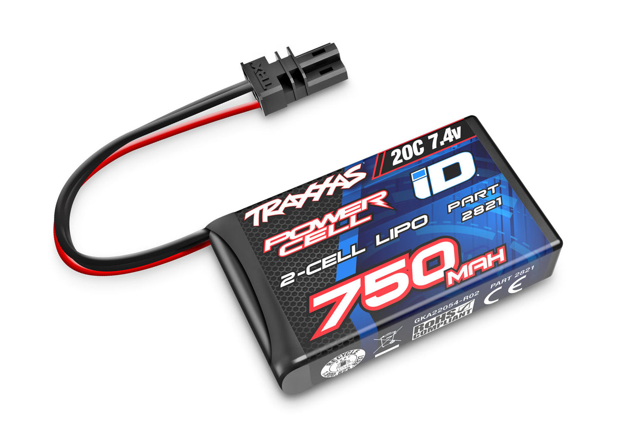 Traxxas 2821 2S LIPO 750MAH 7.4V 20C TRX-4M - TRA2821