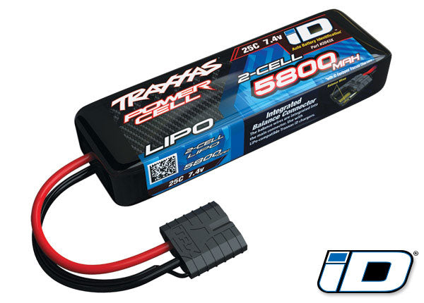 Traxxas 2843X 5800mAh 7.4v 2-Cell 25C LiPo Battery - TRA2843X