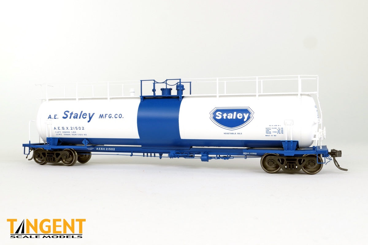 Tangent HO AESX "A.E. Staley Mfg. Co. Delivery 1963" NACC 1963-Design 20,500gal Non-Insulated Tank - #21502