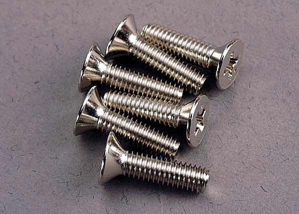 Traxxas 3167 Screws ,  4x15mm countersunk machine (6) - TRA3167