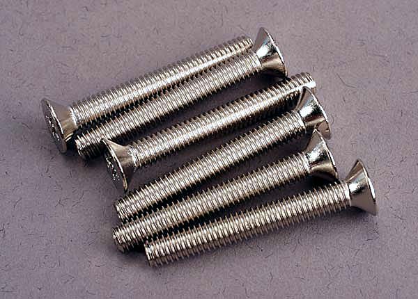 Traxxas 3169 Screws, 4x30mm countersunk machine (6) - TRA3169