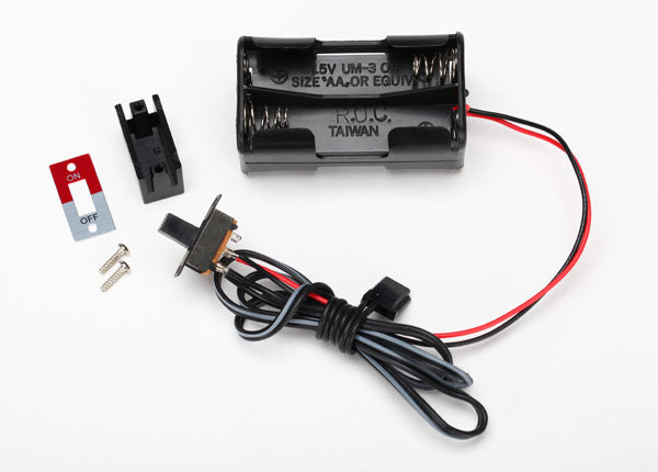 Traxxas 3170X Battery holder, 4-cell/ on-off switch - TRA3170X