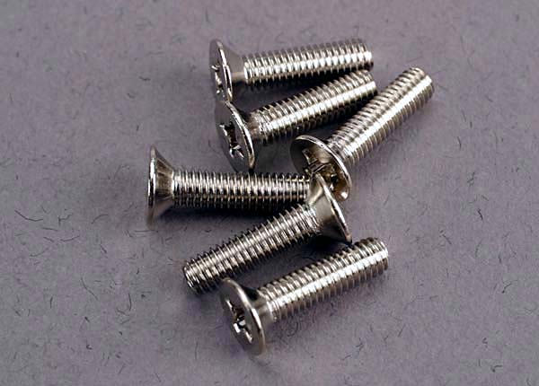 Traxxas 3178 Screws, 3x12mm countersunk machine (6) - TRA3178