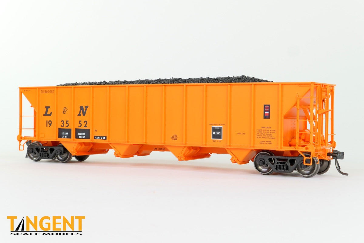 Tangent HO CSXT Era "Ex-L&N Orange" 1991+ Bethlehem Steel 3350CuFt Quad Coal Hopper - #193599