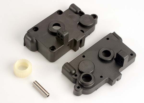 Traxxas 3391 Gearbox halves (Left & Right) w / idler gear shaft - TRA3391