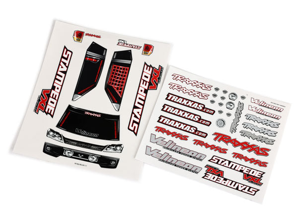 Traxxas 3613R Decal Sheets , Stampede‚‚ VXL - TRA3613R