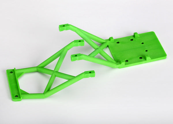 Traxxas 3623A Skid Plates, Front & Rear (green) - TRA3623A