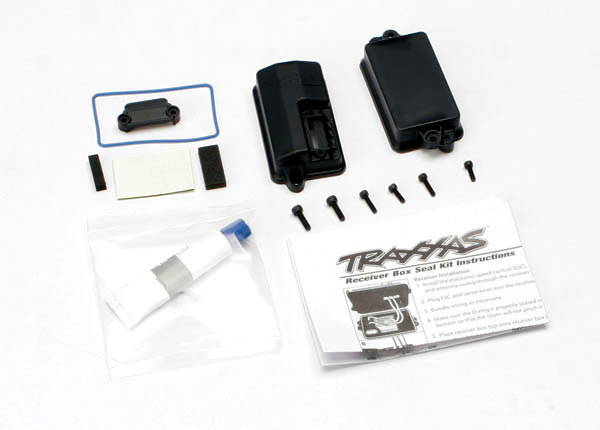 Traxxas 3628 Box, receiver (sealed)/ foam pad/2.5x8mm CS (4)/ 3x10mm CS (2) - TRA3628