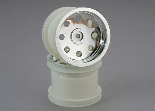 Traxxas 3672 Wheels , chrome (2.2'') (Rear) (2) - TRA3672