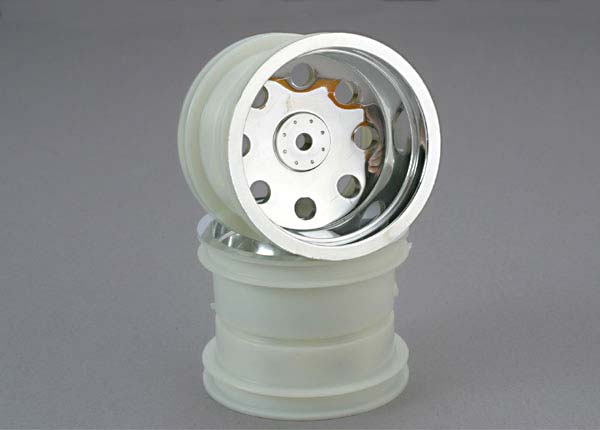 Traxxas 3673 Wheels , chrome (2.2'') (Front) (2) - TRA3673