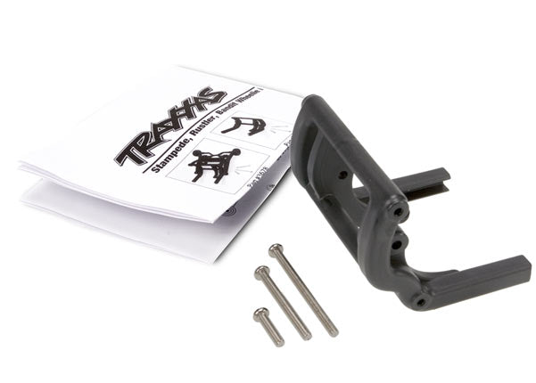 Traxxas 3677 Wheelie Bar Mount (1)/ Hardware (black) - TRA3677