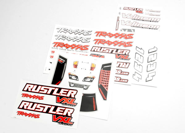 Traxxas 3713R Decal Sheets , Rustler‚‚ VXL - TRA3713R