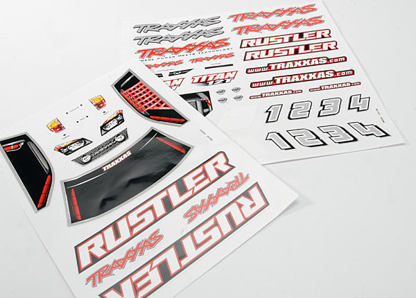 Traxxas 3716 Decal Sheets, Rustler‚ - TRA3716