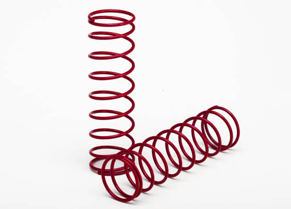 Traxxas 3758R Springs, Front (red) (2) - TRA3758R