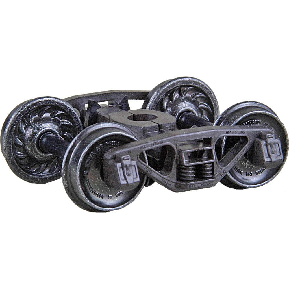 Kadee A.S.F.(R) Ride Control(R) 50-Ton Self-Centering HGC Trucks -- Code 88 (.088") 33" Ribbed-Back RP-25 Wheels 1 Pair - 380-1563